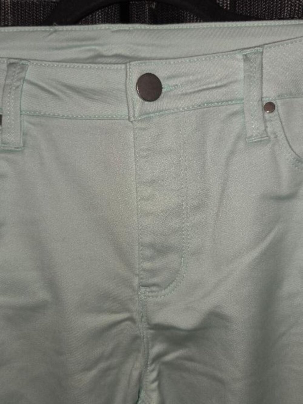 Design Lab Lord & Taylor Mint Green Skinny Jeans - Picture 4 of 6